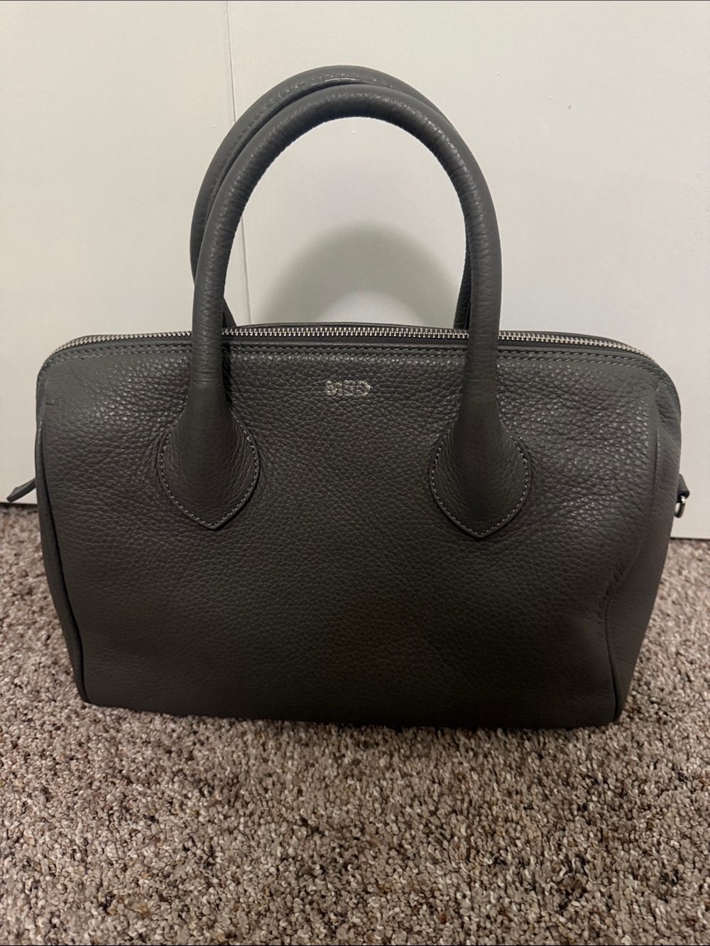 Mark and Graham Grey Leather Purse